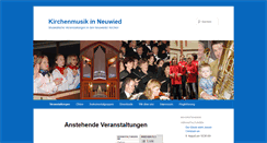 Desktop Screenshot of kirchenmusik-in-neuwied.de